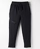 Doreme Terry Knit Full Length Solid Colour Lounge Pant With Pockets - Navy Blue