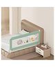 Kids Station Foldable Bed Rail Guard for Kids & Toddlers  1 Side, Green (192 x 80 cm)  Adjustable Height, Baby Safety Fence for King Size Bed (6.3ft, Basic)