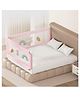 Kids Station Baby Bed Rail Guard for Toddlers Safety - Portable and Adjustable Height - Sturdy - See Through Mesh - Baby Safety Essential - 6.3ftx6ft or 190x180cm (2 Sides, Pink, Basic)