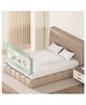 Kids Station Foldable Bed Rail Guard for Kids & Toddlers  1 Side, Green (150 x 80 cm)  Adjustable Height, Baby Safety Fence for King Size Bed (5ft, Basic)