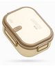 House of Quirk Stainless Steel Insulated Lunch Box for Office & School 4 Compartments Tiffin Box for Adults & Kids   Leakproof, Durable & Portable Meal Container - Beige