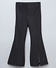 Taffykids Knit Solid Bell Bottom Pant - Black