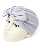 The little lookers Cotton Knot Bow Detailed Turban Cap - Lilac