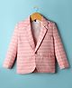 Rikidoos Full Sleeves Striped Blazer - Light Pink