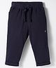 Doreme Sinker Knit Solid Colour Capri - Navy Blue