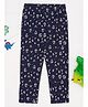 Pantaloons Junior Woven Floral Printed Jeggings - Navy Blue