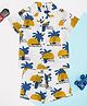 Pantaloons Baby 100% Cotton Woven Half Sleeves Palm Tree Printed Shirt & Coordinating Shorts Set - Bright White