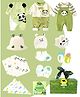 Little Surprise Box Panda Theme Unisex 21 Pcs Birthday Gift Hamper with Gift Box 9-18 Months - Green
