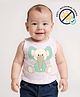 COCOON ORGANICS 100% Cotton Knit Sleeveless Elephant Printed Anti Microbial Tee - Grey Melange