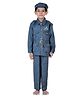 BookMyCostume Cotton Woven Full Sleeves Air Force Officer Costume Set - Grey