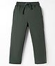 Doreme Terry Knit Full Length Solid Colour Lounge Pant - Green