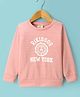 Rikidoos Full Sleeves Typography Printed Tee - Light Pink