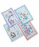 Zoe Flat Gadda Cum Diaper Changing Mat Giggles & Adventures Combo- Multicolour Set of 4| Light Weight & Travel Friendly| Skin Friendly CottonBlend| Eco-Friendly Material| Ideal for 0 to 6 month Babies