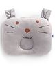 ZOE Cat Face New Born Head Shaping Pillow - Blue| Shoulder & Neck Support|  New Born & Infant| Soft & Plush| Prevent Flat Head| Travel Friendly - Light Grey