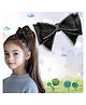 LYKAA Glitter Hair Bow Clip - Black