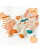 SYGA Pack of 5 Cotton teddy bear Printed Socks - Multi Colour