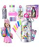 Elecart DIY Unicorn Water Bottle Craft Kit for Girls  500ml BPA-Free Bottle with 5 Coloring Pens & Gem Stickers | Decorate & Personalize Your Own Bottle | Perfect Gift for Ages 6-12