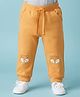 Babyoye 100% Cotton Knit Ecojiva Full Length Lounge Pant with Fox Print - Yellow