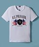 US Polo Assn Cotton Knit Half Sleeves T-Shirt with Brand Name Print - White