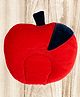 Mittenbooty mustard seed or Rai Pillow Apple Shaped in Velvet Fabric-Red