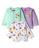 Babyhug Disney Interlock Knit Full Sleeves Jhablas With Winnie The Pooh Graphics Pack of 3 - Multicolor