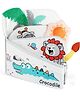 Baby Books 0-18 Months, Sensory Soft Books for Babies Touch and Feel, Baby Crinkle Books, Activity Book Infants for Boy Girl Gifts (Crocodile)