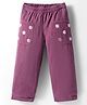 Under Fourteen Only Floral Embroidered Pant - Maroon