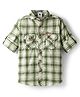 TONYBOY Cotton Woven Full Sleeves Checked Shirt - Green