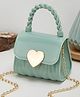 SYGA Heart Lock Mini Sling Bag for Girls  Green