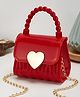 SYGA Heart Lock Mini Sling Bag for Girls - Red