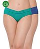 Inner Sense Organic Cotton Knit Pack Of 2 Solid V Band Detailed Plus Size Maternity Panties - Multi Colour