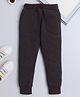 BABY NATION Knitted Knit Solid Joggers - Dark Wine