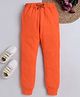 BABY NATION Knitted Knit Solid  Track Pant - Orange