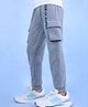 Nino Togs Cotton Looper Knit Gen Alpha Text Printed Cargo Joggers - Grey