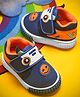 KATS Smiley Face Patch Detailed Musical Velcro Closure Shoes - Sky