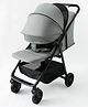 Standard Baby Stroller with Extendable Canopy & Storage Basket - Grey| Lightweight & Foldable| Reclining Seat| Padded Cushion Seat| Linked Brake| Front Swivel Wheels