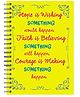 Funcart Hope, Faith and Courage spiral Notebook (A5) - Multicolor