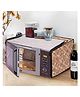 Dream care Microwave Oven Cover for IFB 23 Litre Convection 23BC4,Dark Brown Floral Design, CA11