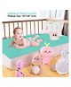 Dream Care Star Waterproof Reusable Instadry Baby Bed Protector Sheet (Medium-70cm X 100cm Color-Sea Green)