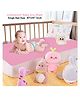 Dream Care Star Waterproof Reusable Anti-Piling Fleece Bed Protector Dry Sheet (Single Bed-140cm X 220cm Color-Baby Pink)