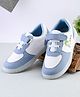 Steprite Colour Blocked Velcro Closure Girl With Cat Printed Sneakers - Blue