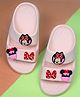 Yellow Bee Mickey & Friends Featuring Minnie Mouse Applique Detailed Sliders - Pink