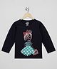The Sandbox Clothing Co Cotton Knit Full Sleeves Girl Printed Tee - Black