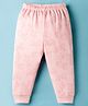 Pink Rabbit Interlock Knit Full Length Lounge Pant With Swan Print - Light Pink