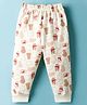 Pink Rabbit Interlock Knit Full Length Lounge Pant With Polar Bear Print - Off White