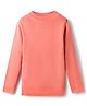 RVK Knit Full Sleeves Solid Skivi Tee- Coral