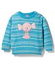 Wingsfield Full Sleeves Candy Designed Sequins Embellished Sweater - Blue
