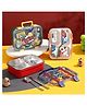 SANJARY  3compartment school lunchbox with spoon chopstick for kids color design may vary