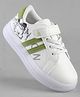 Pine Kids Sneaker Shoes Wiht Velcro Closure & Cartoon Print - Green