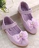 Cute Walk by Babyhug Velcro Closure Ballerina with Bow Applique - Purple